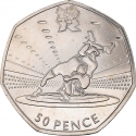 50 Pence 2011, KM# 1188, United Kingdom (Great Britain), Elizabeth II, London 2012 Summer Olympics, Wrestling