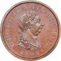 1 Penny 1806-1808, KM# 663, United Kingdom (Great Britain), George III