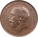 1 Penny 1911-1926, KM# 810, United Kingdom (Great Britain), George V