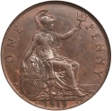 1 Penny 1911-1926, KM# 810, United Kingdom (Great Britain), George V