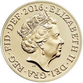 1 Pound United Kingdom Great Britain 2015 2016 Sp J36