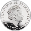 1 Pound 2016, Sp# J38, United Kingdom (Great Britain), Elizabeth II, Last Round Pound