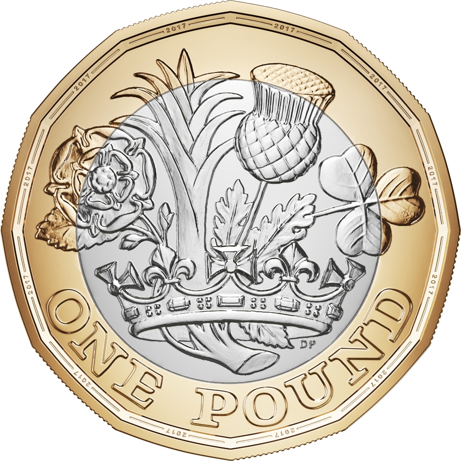 UNITED KINGDOM GREAT BRITAIN ENGLAND 1 POUND FLOWERS QUEEN 2016 COIN UNC 