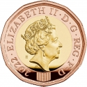 1 Pound 2017-2022, KM# 1378b, United Kingdom (Great Britain), Elizabeth II, Charles III