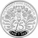1 Pound 2023, United Kingdom (Great Britain), Charles III, 75th Anniversary of Birth of King Charles III