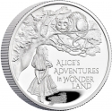 1 Pound 2021, Sp# AW1, United Kingdom (Great Britain), Elizabeth II, Treasury of Tales, Alice's Adventures In Wonderland
