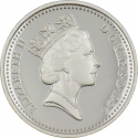 1 Pound 1996, KM# P23, United Kingdom (Great Britain), Elizabeth II, Heraldic Emblems, Celtic Cross