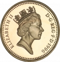 1 Pound 1996, KM# 972, United Kingdom (Great Britain), Elizabeth II, Heraldic Emblems, Celtic Cross