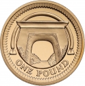 1 Pound 2006-2008, KM# 1059b, United Kingdom (Great Britain), Elizabeth II, Regional Bridges, Egyptian Arch Bridge in Northern Ireland