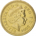 1 Pound 2006, KM# 1059, United Kingdom (Great Britain), Elizabeth II, Regional Bridges, Egyptian Arch Bridge in Northern Ireland