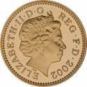 1 Pound 2002-2008, KM# 1030b, United Kingdom (Great Britain), Elizabeth II, Heraldic Emblems, English Lions