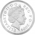 1 Pound 2004, KM# 1048a, United Kingdom (Great Britain), Elizabeth II, Regional Bridges, Forth Bridge in Scotland
