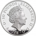 10 Pounds 2021, United Kingdom (Great Britain), Elizabeth II, Queen's Beasts, Griffin of Edward III
