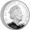 10 Pounds 2023, Sp# TBCSC3, United Kingdom (Great Britain), Elizabeth II, Royal Tudor Beasts, Yale of Beaufort