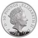 10 Pounds 2021, United Kingdom (Great Britain), Elizabeth II, Chinese Zodiac, Year of the Ox