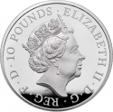 10 Pounds 2019, United Kingdom (Great Britain), Elizabeth II, Chinese Zodiac, Year of the Pig