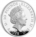 10 Pounds 2023, Sp# CLCC10, United Kingdom (Great Britain), Elizabeth II, Chinese Zodiac, Year of the Rabbit