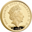 100 Pounds 2022, Sp# BMGA4, United Kingdom (Great Britain), Charles III, British Monarchs Collection, Edward VII
