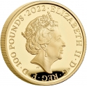 100 Pounds 2022, Sp# BMGA3, United Kingdom (Great Britain), Elizabeth II, British Monarchs Collection, George I