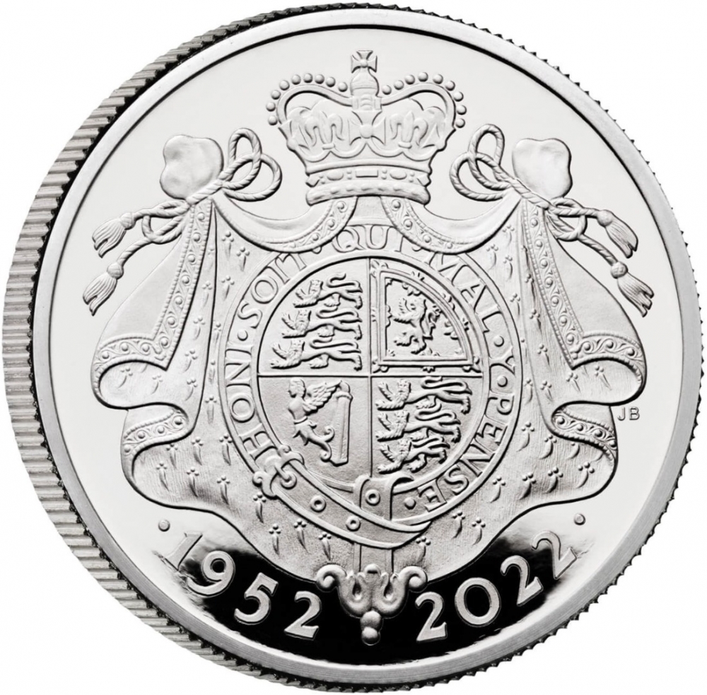 100 Pounds 2022, United Kingdom (Great Britain), Elizabeth II, 70th Anniversary of the Accession of Elizabeth II to the Throne, Platinum Jubilee