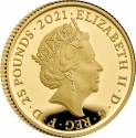 100 Pounds 2021, Sp# AW14, United Kingdom (Great Britain), Elizabeth II, Treasury of Tales, Through the Looking-Glass