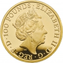 100 Pounds 2019, United Kingdom (Great Britain), Elizabeth II, Chinese Zodiac, Year of the Pig