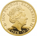 100 Pounds 2020, United Kingdom (Great Britain), Elizabeth II, Chinese Zodiac, Year of the Rat