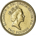 2 Pounds 1995, KM# 971, United Kingdom (Great Britain), Elizabeth II, 50th Anniversary of the United Nations