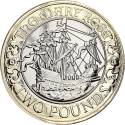2 Pounds 2011, KM# 1199, United Kingdom (Great Britain), Elizabeth II, 500th Anniversary of Maiden Voyage of Mary Rose