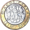 2 Pounds 2015, KM# 1343, United Kingdom (Great Britain), Elizabeth II, 800th Anniversary of the Magna Carta
