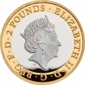 2 Pounds 2019, Sp# K56, United Kingdom (Great Britain), Elizabeth II, 260th Anniversary the Foundation of Wedgwood