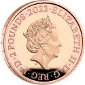 2 Pounds 2022, United Kingdom (Great Britain), Elizabeth II, 100th Anniversary of Death of Alexander Graham Bell
