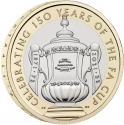 2 Pounds 2022, Sp# K66, United Kingdom (Great Britain), Elizabeth II, 150th Anniversary of the FA Cup