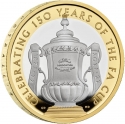 2 Pounds 2022, Sp# K66, United Kingdom (Great Britain), Elizabeth II, 150th Anniversary of the FA Cup