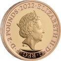 2 Pounds 2022, United Kingdom (Great Britain), Elizabeth II, 25th Anniversary of the £2 Range