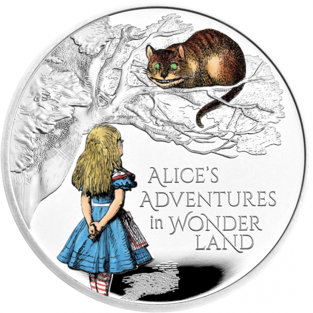 2 Pounds 2021, Sp# AW4, United Kingdom (Great Britain), Elizabeth II, Treasury of Tales, Alice's Adventures In Wonderland