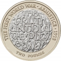 2 Pounds 2018, KM# 1561, United Kingdom (Great Britain), Elizabeth II, 100th Anniversary of the First World War, Armistice of 11 November 1918