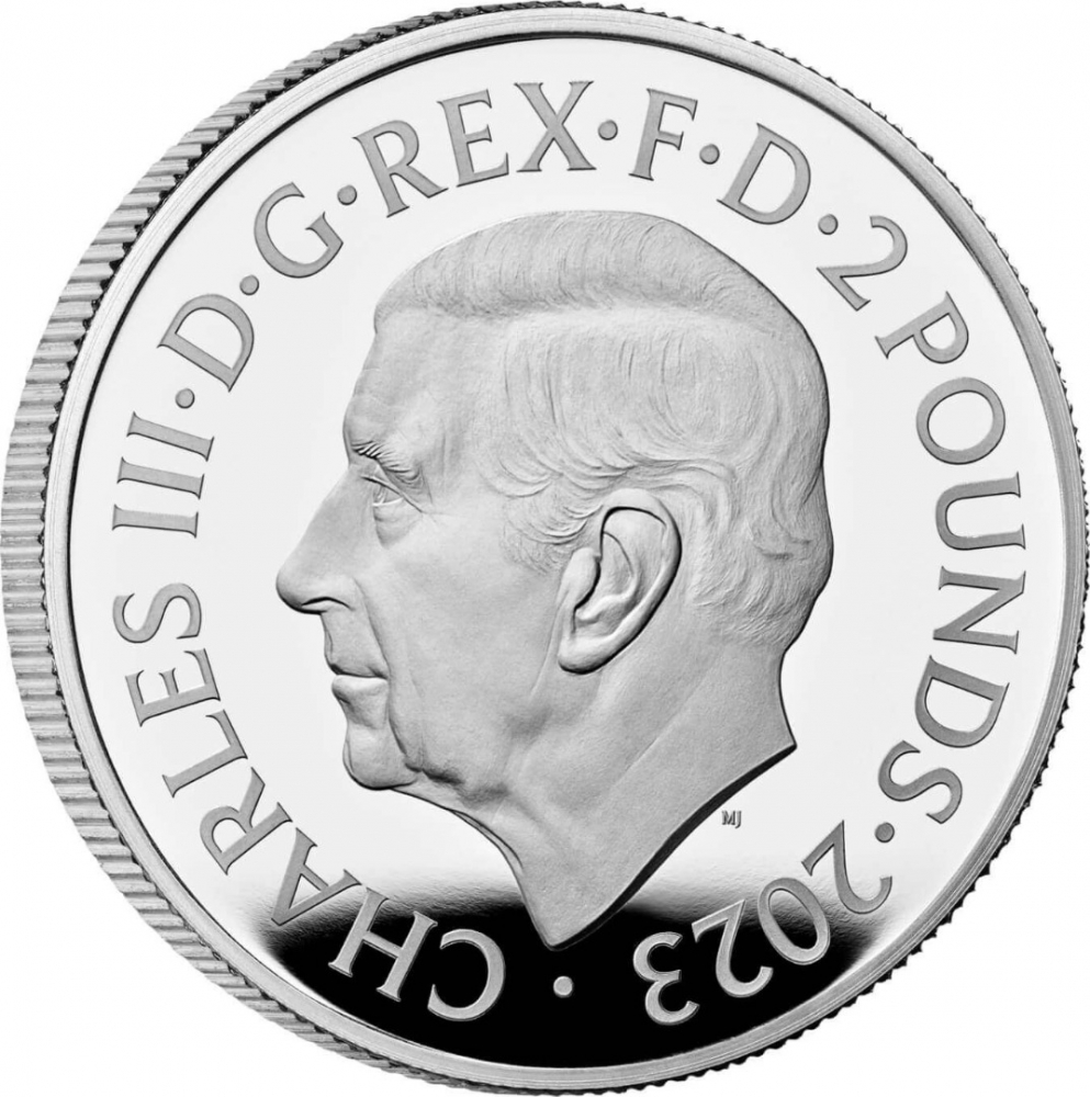 2 Pounds 2023, United Kingdom (Great Britain), Charles III, Six Decades of 007, Bond Films of the 1960s