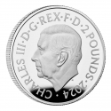 2 Pounds 2024, United Kingdom (Great Britain), Charles III, Six Decades of 007, Bond Films of the 2000s