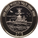 2 Pounds 2015, KM# 1345, United Kingdom (Great Britain), Elizabeth II, 100th Anniversary of the First World War, Royal Navy