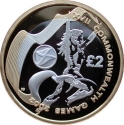 2 Pounds 2002, KM# 1032, United Kingdom (Great Britain), Elizabeth II, Manchester 2002 Commonwealth Games, Scotland
