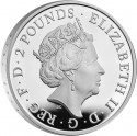 2 Pounds 2022, Sp# TBCSA1, United Kingdom (Great Britain), Elizabeth II, Royal Tudor Beasts, Seymour Panther