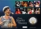 2 Pounds 2023, United Kingdom (Great Britain), Charles III, Music Legends, Shirley Bassey, Cover with eight special stamps