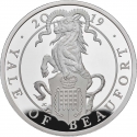 2 Pounds 2019, Sp# QBCSB6, United Kingdom (Great Britain), Elizabeth II, Queen's Beasts, Yale of Beaufort