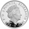 2 Pounds 2021, United Kingdom (Great Britain), Elizabeth II, Chinese Zodiac, Year of the Ox