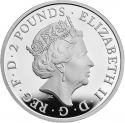 2 Pounds 2021, KM# CLCB8, United Kingdom (Great Britain), Elizabeth II, Chinese Zodiac, Year of the Ox