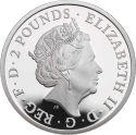 2 Pounds 2019, Sp# CLCB6, United Kingdom (Great Britain), Elizabeth II, Chinese Zodiac, Year of the Pig