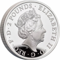 2 Pounds 2022, Sp# CLCB9, United Kingdom (Great Britain), Elizabeth II, Chinese Zodiac, Year of the Tiger
