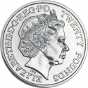 20 Pounds 2013, Sp# N1, United Kingdom (Great Britain), Elizabeth II, Birth of Prince George of Cambridge