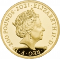 200 Pounds 2021, Sp# OC2, United Kingdom (Great Britain), Elizabeth II, 95th Anniversary of Birth of Elizabeth II